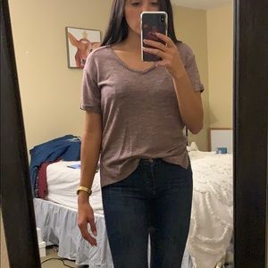 Purple basic top